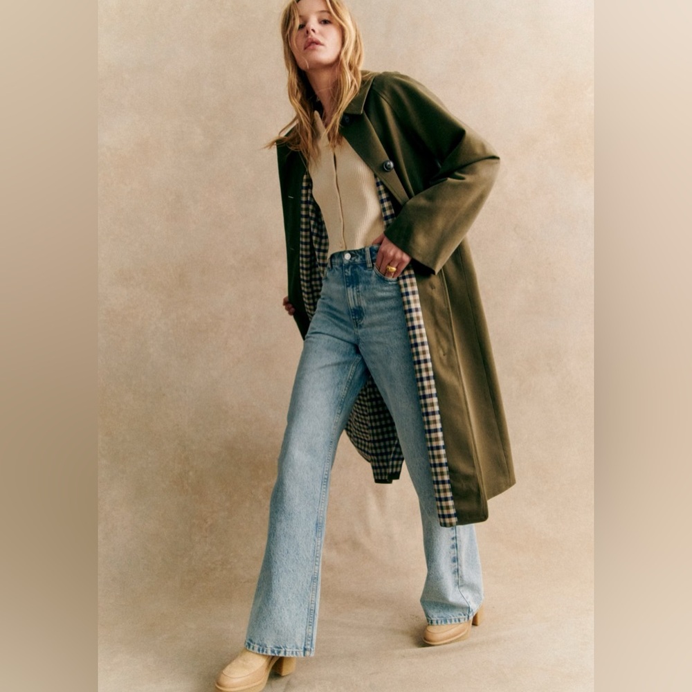 Sezane Clyde Coat | size 36 / US size 4 | dark green